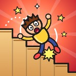 Falling down stairs