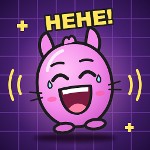 Pink Mew Laugh