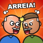 Velhos brigando Arreia